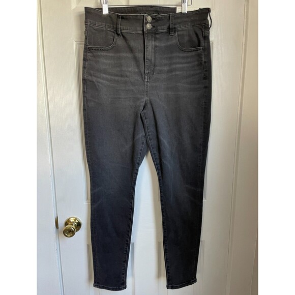 American Eagle Outfitters Denim - American Eagle Jeans 16 Gray Super High Rise Jegging Next Level Stretch NEW Gray